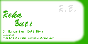 reka buti business card