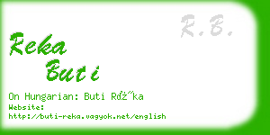 reka buti business card
